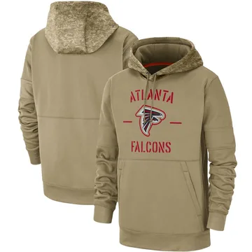 Men's atlanta falcons nike olive salute to service sideline therma performance pullover hoodie on sale