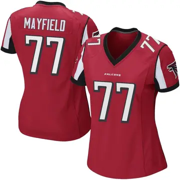 Women's Nike Atlanta Falcons Jalen Mayfield Red Team Color Jersey - Game