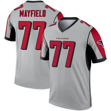 Youth Nike Atlanta Falcons Jalen Mayfield Inverted Silver Jersey - Legend