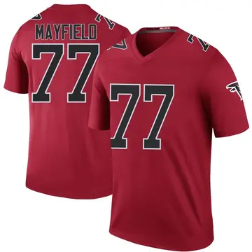 Youth Nike Atlanta Falcons Jalen Mayfield Red Color Rush Jersey - Legend