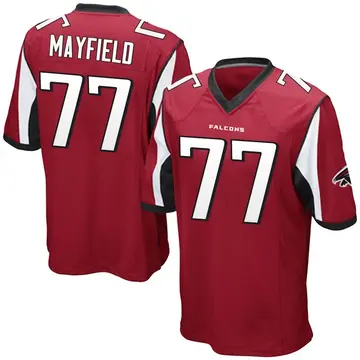 Youth Nike Atlanta Falcons Jalen Mayfield Red Team Color Jersey - Game